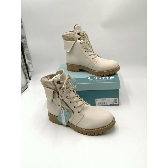 Cliffs by White Mountain Mandy Lug Sole Ankle Boots Women's US 10 - Picture 1 of 9